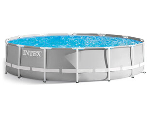 Каркасный бассейн Intex Prism Frame, 427x107 см, с 12 В фильтром цена и информация | Бассейны | pigu.lt