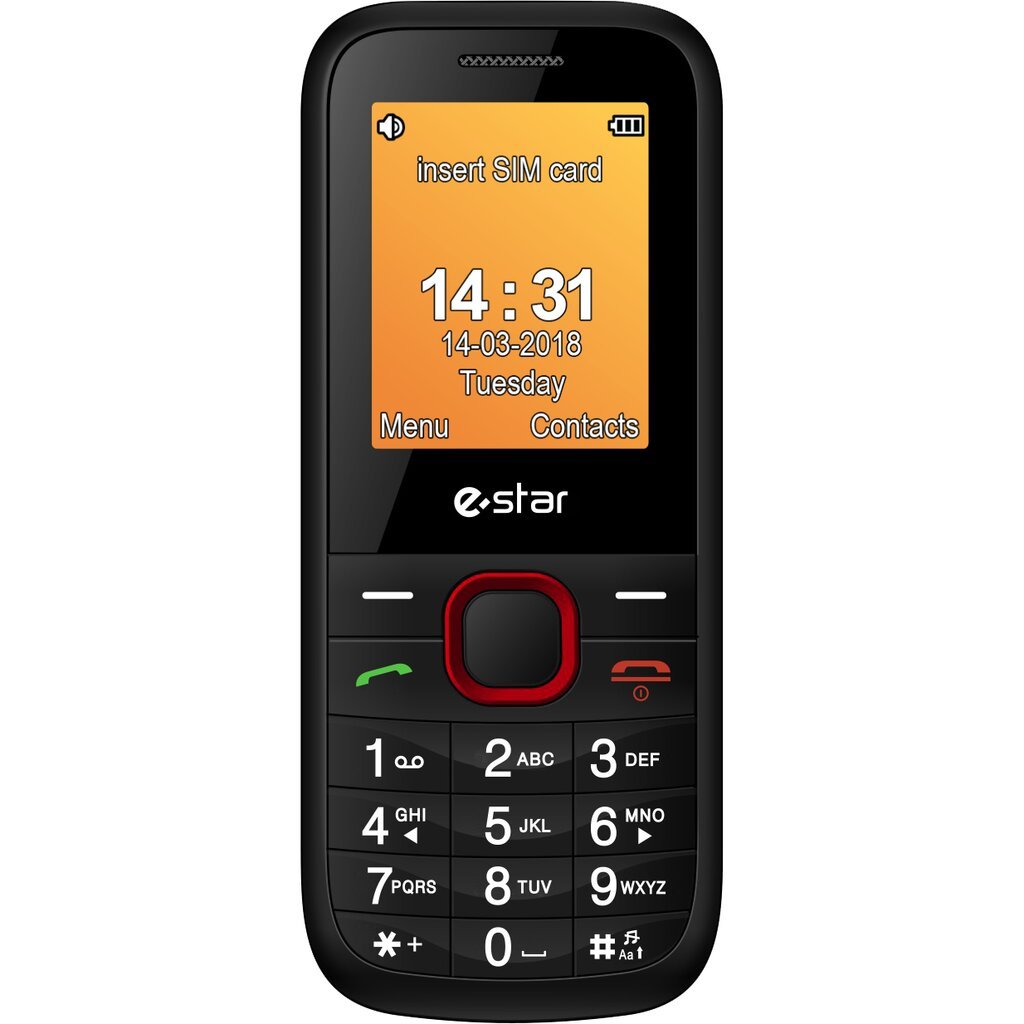 eStar X18 Dual SIM Red kaina ir informacija | Mobilieji telefonai | pigu.lt