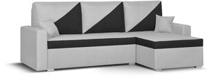 Универсальный мягкий угол Bellezza Asto2, светло-серый/черный цена и информация | Угловые диваны | pigu.lt