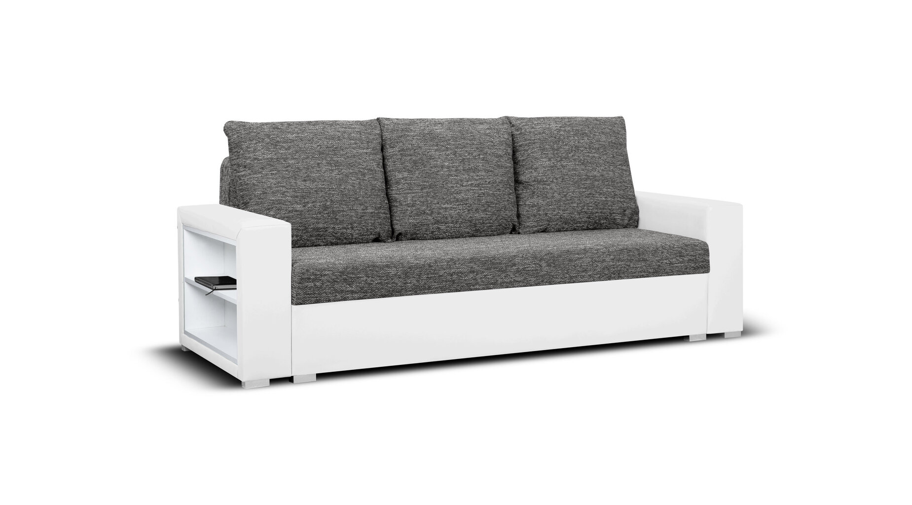 Sofa Bellezza Milo2, pilka/balta kaina ir informacija | Sofos | pigu.lt