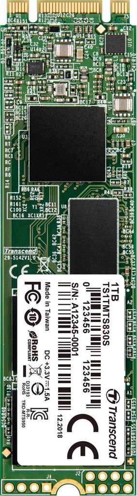 Transcend TS1TMTS830S kaina ir informacija | Vidiniai kietieji diskai (HDD, SSD, Hybrid) | pigu.lt