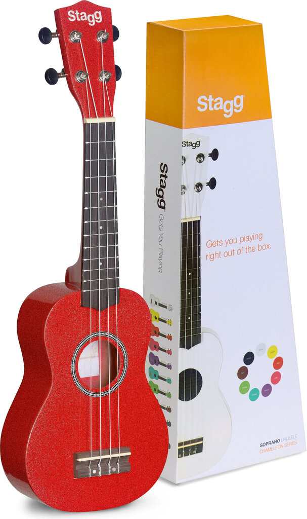 Soprano ukulėlė Stagg US-RED kaina ir informacija | Gitaros | pigu.lt