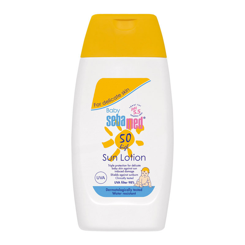 Apsauginis losjonas nuo saulės vaikams Sebamed Baby Sun SPF50+, 200 ml kaina ir informacija | Kremai nuo saulės | pigu.lt