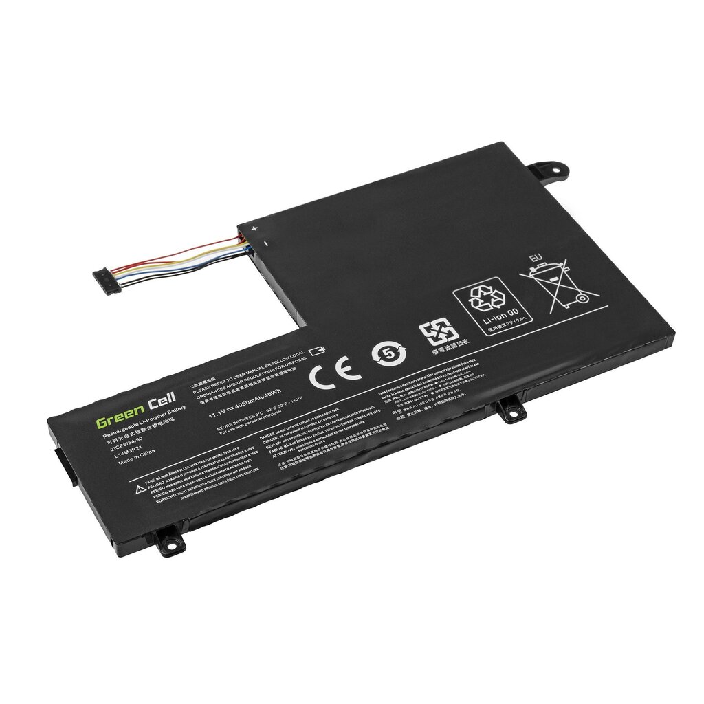 Bateria Green Cell L14M3P21 do Lenovo Yoga 500-14IBD 500-14ISK 500-15IBD 500-15ISK цена и информация | Akumuliatoriai nešiojamiems kompiuteriams | pigu.lt