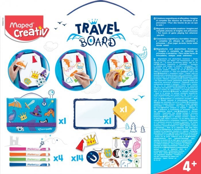 Piešimo rinkinys su magnetine lenta Maped Creativ Travel Board Knights and Princesses kaina ir informacija | Piešimo, tapybos, lipdymo reikmenys | pigu.lt