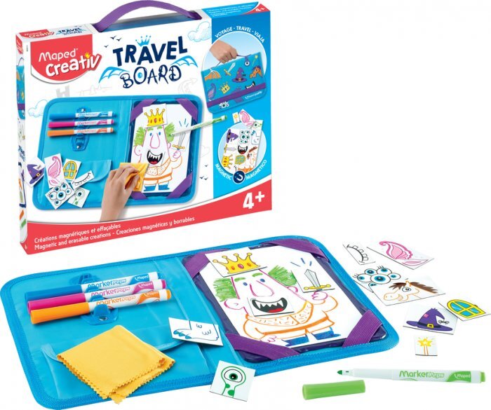 Piešimo rinkinys su magnetine lenta Maped Creativ Travel Board Knights and Princesses kaina ir informacija | Piešimo, tapybos, lipdymo reikmenys | pigu.lt