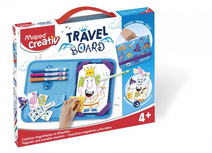 Piešimo rinkinys su magnetine lenta Maped Creativ Travel Board Knights and Princesses цена и информация | Piešimo, tapybos, lipdymo reikmenys | pigu.lt