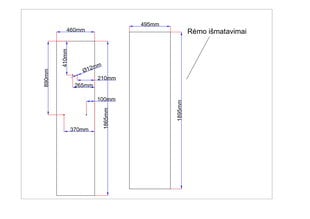 Dušo kabinos galinis stiklas 460x1865 juodas цена и информация | Душевые кабины | pigu.lt