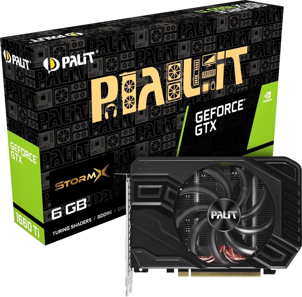 Vaizdo plokštė Palit NVIDIA GeForce GTX 1660 Ti 6GB StormX kaina | pigu.lt