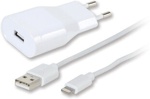 Vivanco  зарядное устройство Lightning 2.4A 1.2m, белое (60018) цена и информация | Зарядные устройства для телефонов | pigu.lt