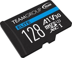 Team Group ELITE 128 GB MicroSDXC UHS-I цена и информация | Карты памяти для фотоаппаратов, камер | pigu.lt