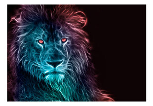 Fototapetas - Abstract lion - rainbow 100x70 cm kaina ir informacija | Fototapetai | pigu.lt