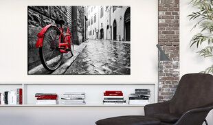 Paveikslas - Vintage Red Bike 60x40 cm kaina ir informacija | Reprodukcijos, paveikslai | pigu.lt
