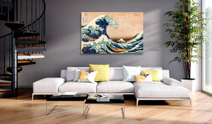 Paveikslas - The Great Wave off Kanagawa (Reproduction) 120x80 cm kaina ir informacija | Reprodukcijos, paveikslai | pigu.lt