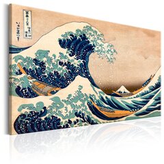 Paveikslas - The Great Wave off Kanagawa (Reproduction) 120x80 cm kaina ir informacija | Reprodukcijos, paveikslai | pigu.lt
