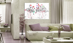 Paveikslas - Flamingoes Dance 90x60 cm kaina ir informacija | Reprodukcijos, paveikslai | pigu.lt