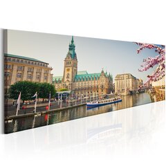 Paveikslas - Hamburg Town Hall 150x50 cm kaina ir informacija | Reprodukcijos, paveikslai | pigu.lt