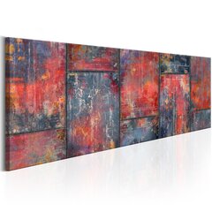 Картина - Metal Mosaic: Red 135x45 см цена и информация | Репродукции, картины | pigu.lt