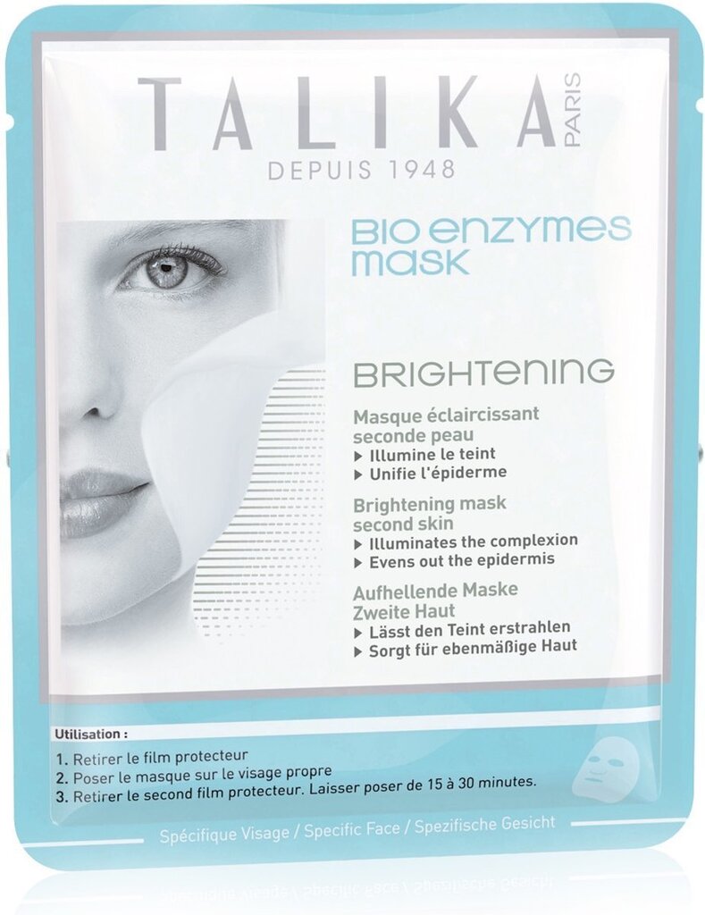 Skaistinamoji veido kaukė Talika Bio Enzymes Brightening 20 g цена и информация | Veido kaukės, paakių kaukės | pigu.lt