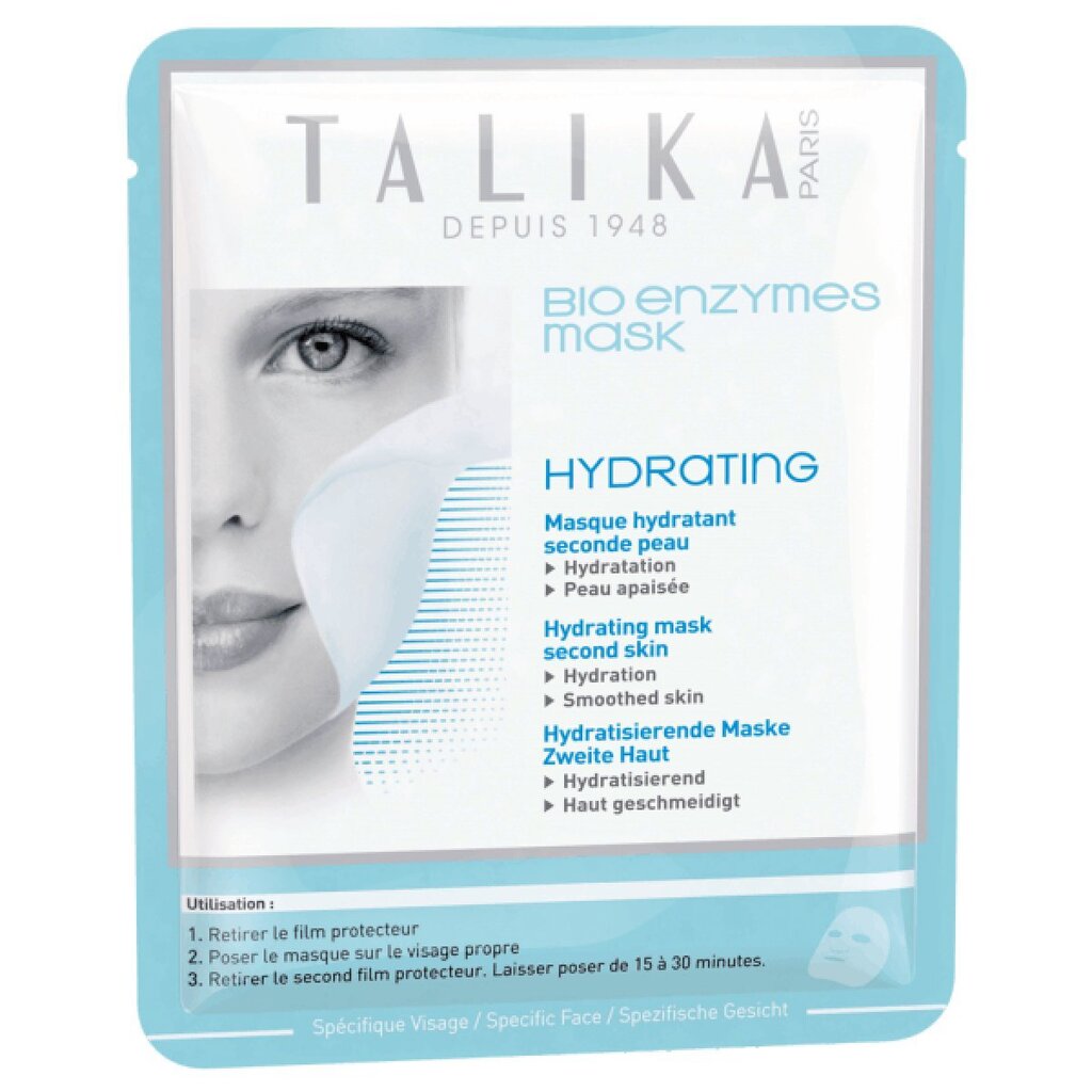 Drėkinamoji veido kaukė Talika Bio Enzymes Hydrating 20 g цена и информация | Veido kaukės, paakių kaukės | pigu.lt