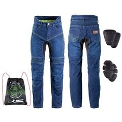 Moto džinsai vyrams W-TEC Biterillo, mėlyni kaina ir informacija | Moto kelnės | pigu.lt
