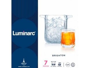 Luminark kibirėlio ledui ir stiklinių komplektas Brighton, 7 dalių kaina ir informacija | Taurės, puodeliai, ąsočiai | pigu.lt