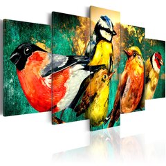 Paveikslas - Birds Meeting 100x50 cm kaina ir informacija | Reprodukcijos, paveikslai | pigu.lt