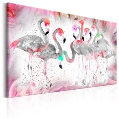 Paveikslas - Flamingoes Family 90x60 cm kaina ir informacija | Reprodukcijos, paveikslai | pigu.lt