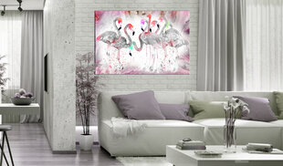 Paveikslas - Flamingoes Family 120x80 cm kaina ir informacija | Reprodukcijos, paveikslai | pigu.lt
