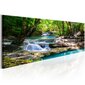 Paveikslas - Nature: Forest Waterfall 135x45 cm kaina ir informacija | Reprodukcijos, paveikslai | pigu.lt