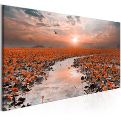 Картина - Lily Field (1 Part) Wide 100x45 см цена и информация | Репродукции, картины | pigu.lt