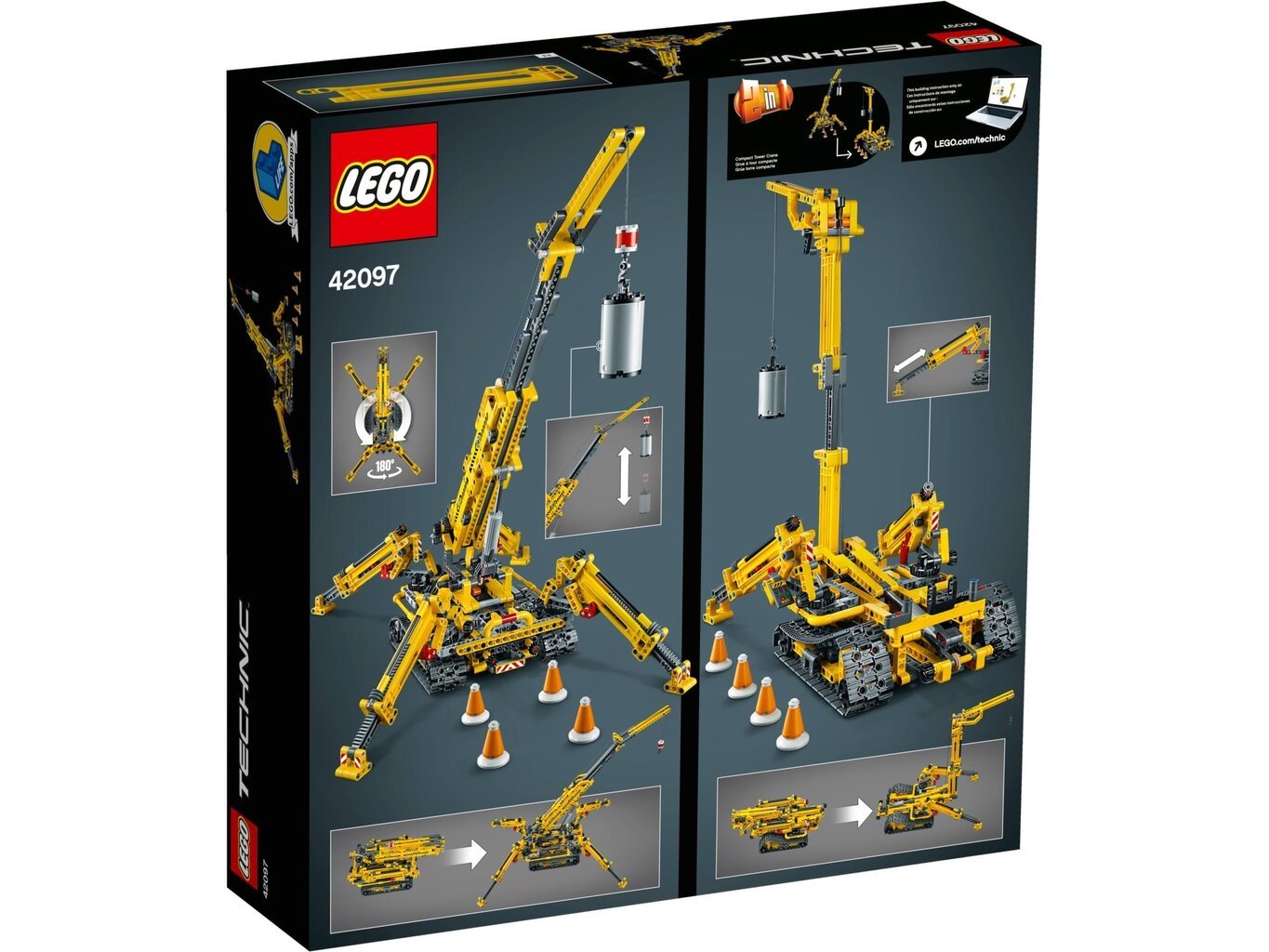 42097 LEGO® Technic Kompaktiškas ropojantis keltuvas kaina ir informacija | Konstruktoriai ir kaladėlės | pigu.lt