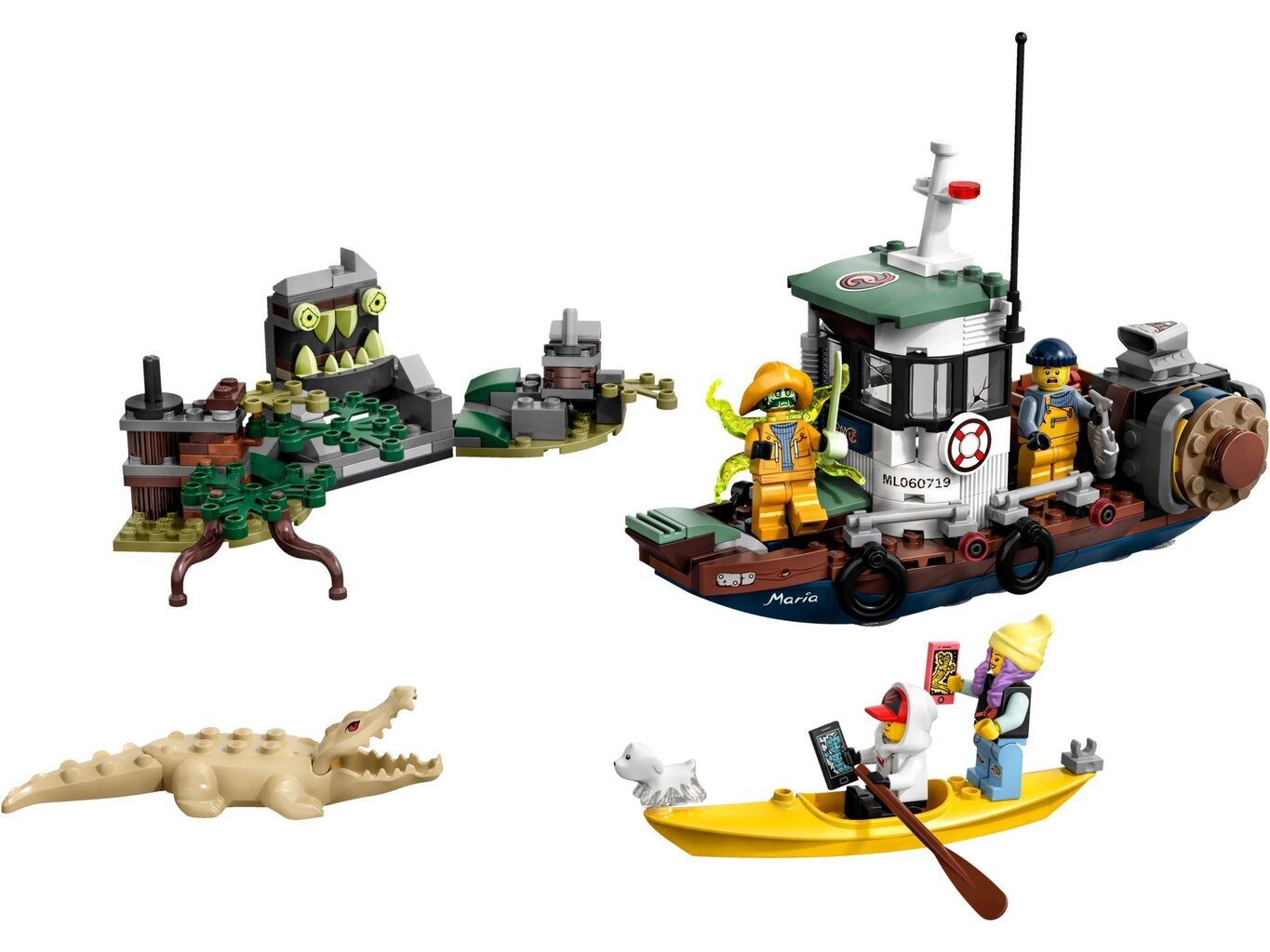 70419 LEGO® Hidden Side Sudužęs krevečių gaudymo laivas kaina ir informacija | Konstruktoriai ir kaladėlės | pigu.lt