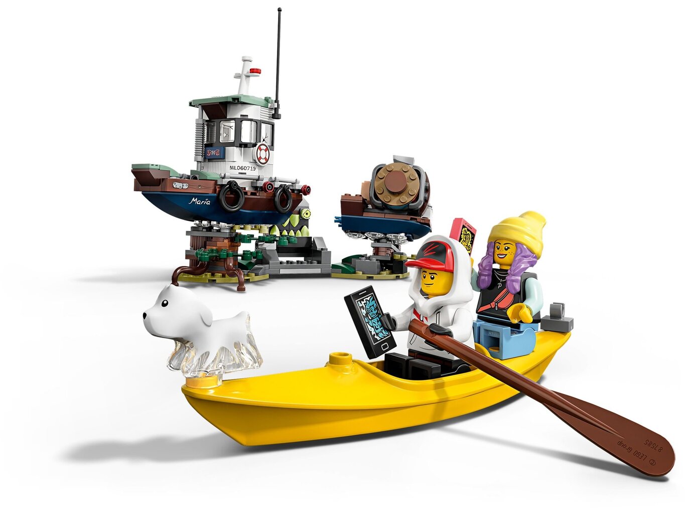 70419 LEGO® Hidden Side Sudužęs krevečių gaudymo laivas kaina ir informacija | Konstruktoriai ir kaladėlės | pigu.lt