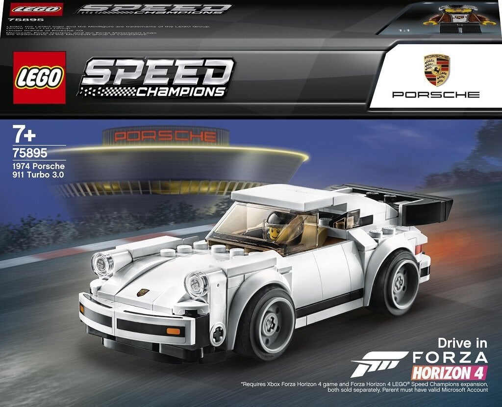 75895 LEGO® Speed Champions 1974 Porsche 911 Turbo 3.0 цена и информация | Konstruktoriai ir kaladėlės | pigu.lt