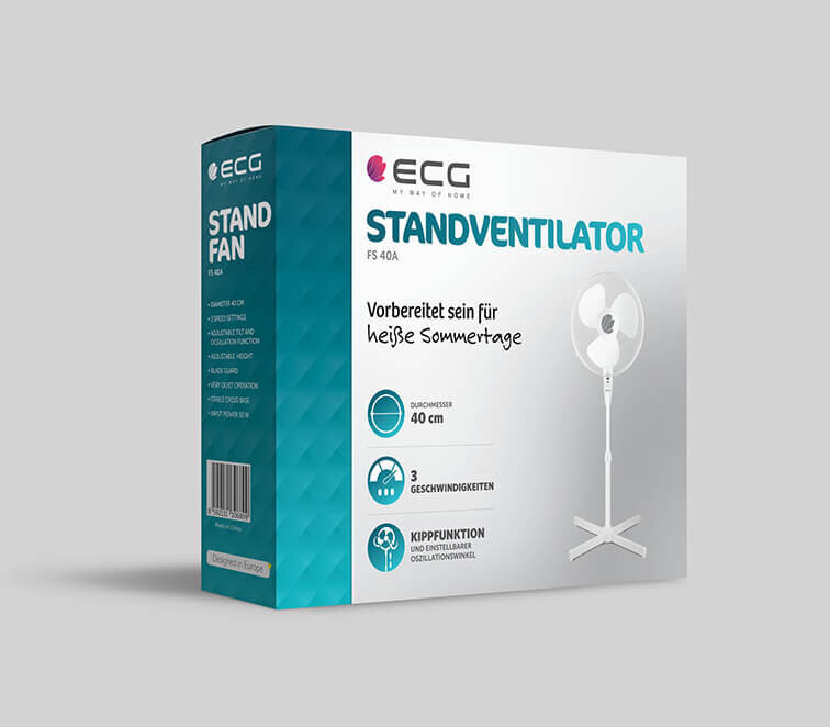 ECG ECGFS40A цена и информация | Ventiliatoriai | pigu.lt