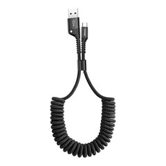 Baseus Spring-loaded USB-C cable 1m 2A (Black) цена и информация | Кабели и провода | pigu.lt