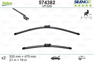 Valeo Silencio VF326 530/475 мм набор стеклоочистителей. SEAT, VW цена и информация | Дворники | pigu.lt