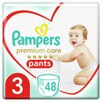 Sauskelnės-kelnaitės PAMPERS Premium Pants, Value Pack, 3 dydis, 48 vnt.