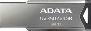 Adata UV350 64GB USB 3.1 цена и информация | USB накопители | pigu.lt