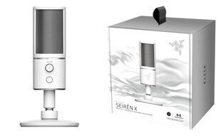 Razer Seiren X Mercury White цена и информация | Наушники | pigu.lt