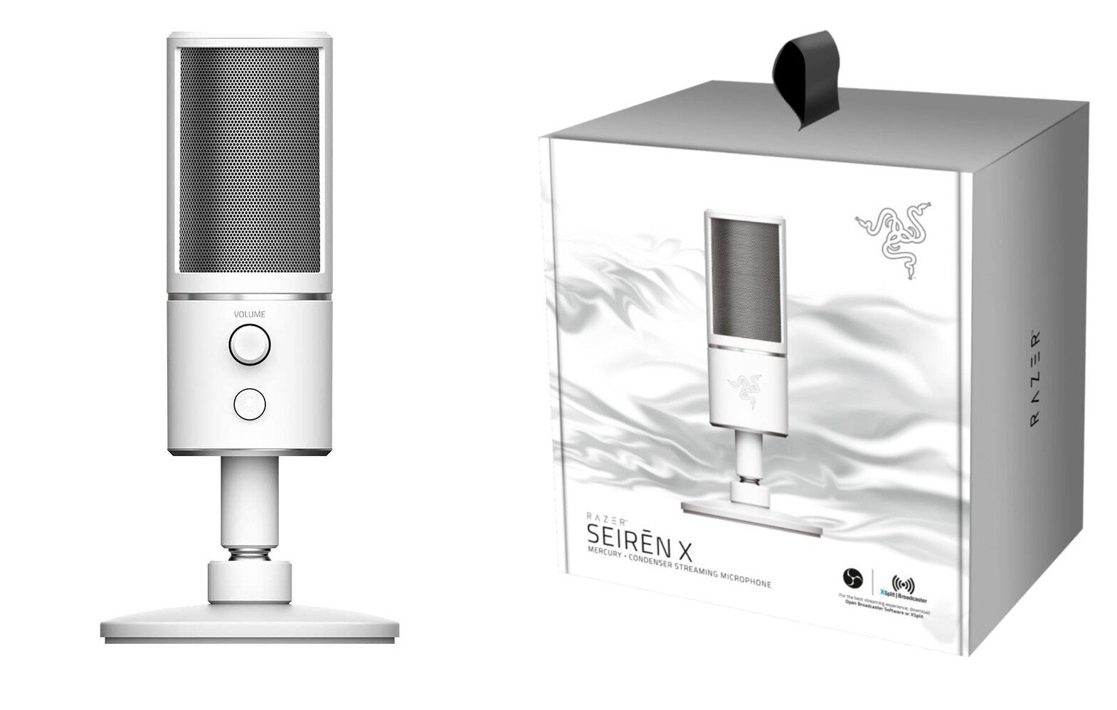 Razer Seiren X Mercury White kaina ir informacija | Ausinės | pigu.lt