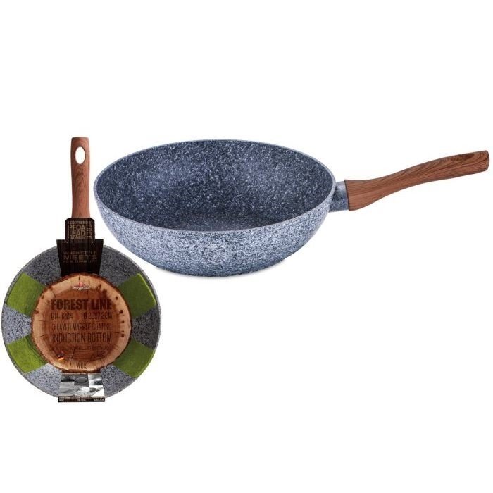 Berlinger Haus Forest Line WOK keptuvė, 28cm kaina ir informacija | Keptuvės | pigu.lt