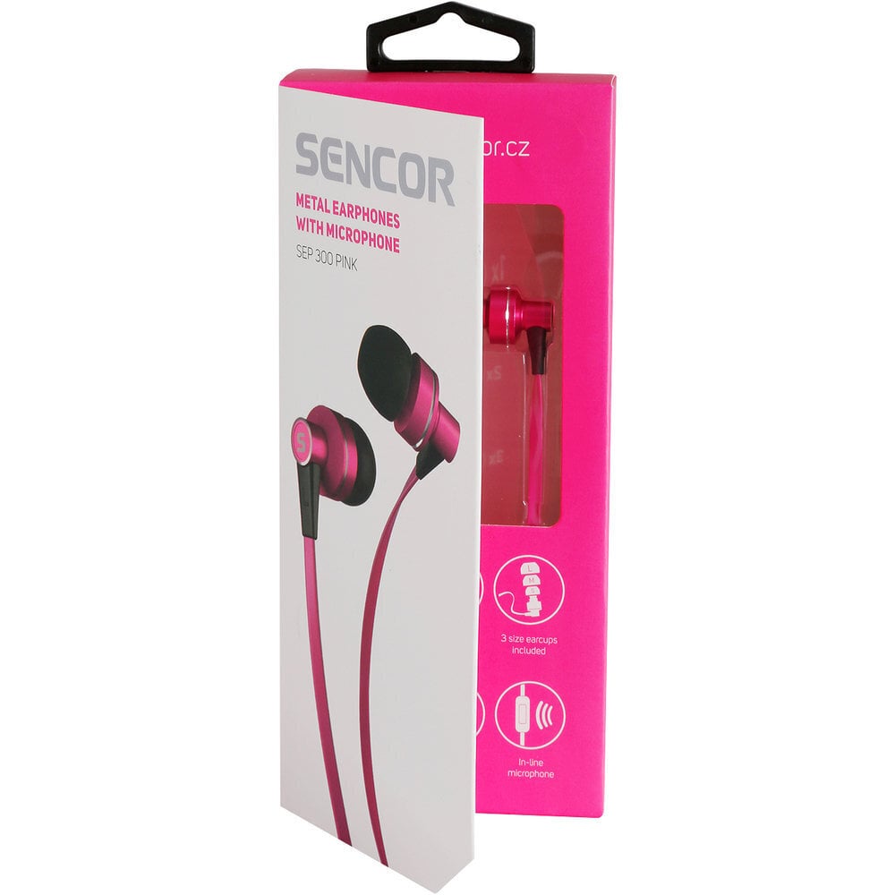 Sencor SEP 300 Pink kaina ir informacija | Ausinės | pigu.lt