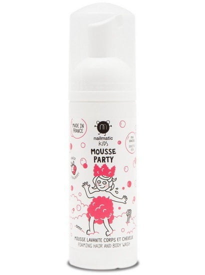 Vonios putos Nailmatic Kids Strawberry Mousse Party 150 ml kaina ir informacija | Dušo želė, aliejai | pigu.lt