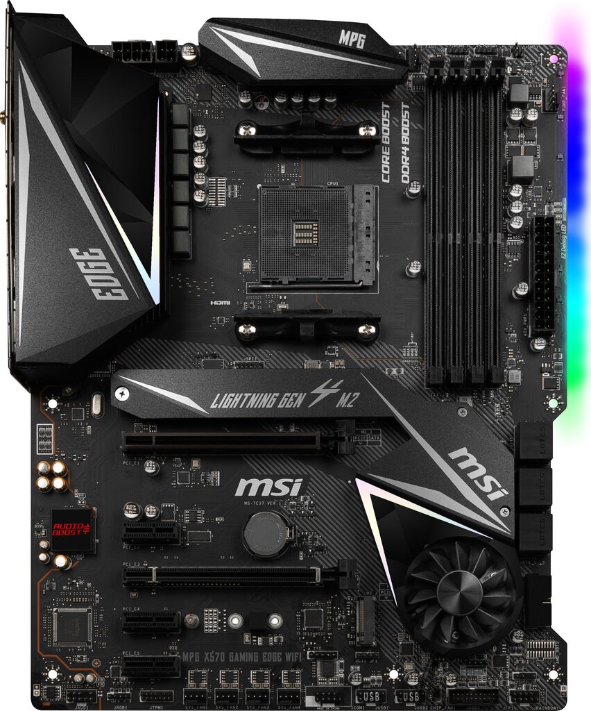 MSI MPG X570 Gaming Edge (WI-FI) kaina ir informacija | Pagrindinės plokštės | pigu.lt