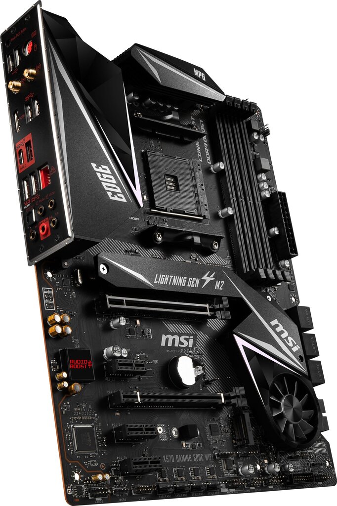 MSI MPG X570 Gaming Edge (WI-FI) kaina ir informacija | Pagrindinės plokštės | pigu.lt