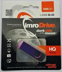 Pen drive IMRO AXIS/128G USB (128GB; USB 2.0; purple color) цена и информация | USB накопители | pigu.lt