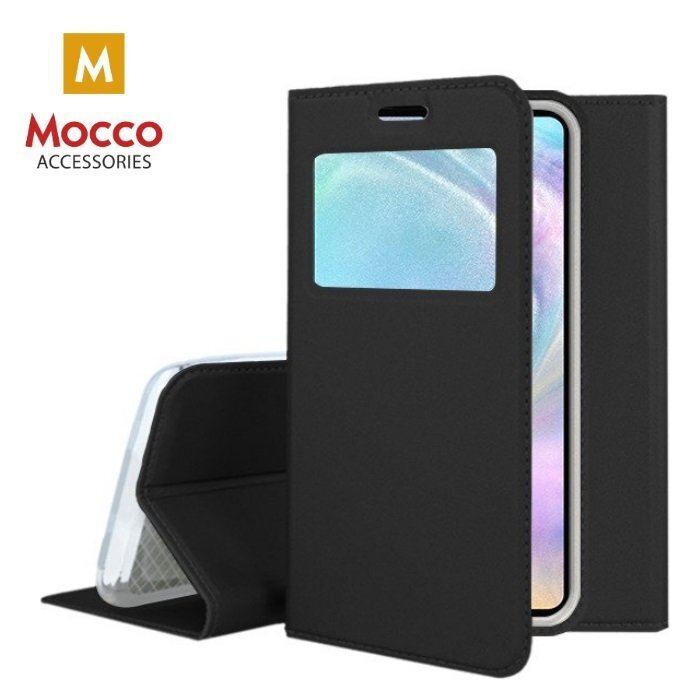 Mocco Smart Look Magnet Book Case With Window For Samsung M105 Galaxy M10 Black kaina ir informacija | Telefono dėklai | pigu.lt