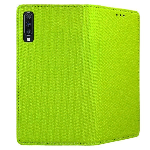 Mocco Smart Magnet Book Case For Samsung A805 Galaxy A80 Green kaina ir informacija | Telefono dėklai | pigu.lt